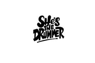 design drummer podcast celebrating women drummers logo