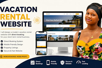 vacation rental website direct booking rental design short term rental webairbnb