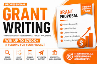 grant writing grant research and write a winning grant proposal