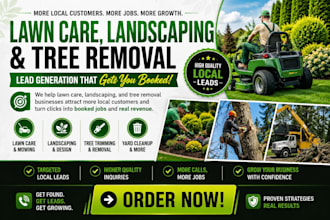 generate lawn care, landscape leads tree removal landscaping, tree removal leads