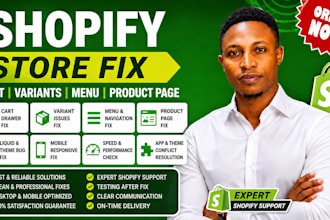 fix shopify collection page cart drawer variant navigation menu product page
