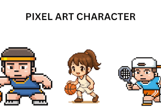 pixel character, game art, pixel animation, 2d pixel art, isometric pixel art