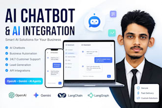 build and integrate an ai chatbot with openai or gemini