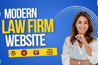 design a modern lawyer or law firm website in wordpress