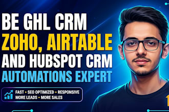 be ghl crm, zoho, airtable and hubspot CRM automations expert developer you need