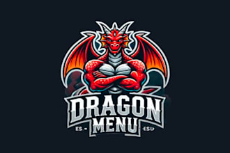 design wonderful dragon mascot logo for your brand