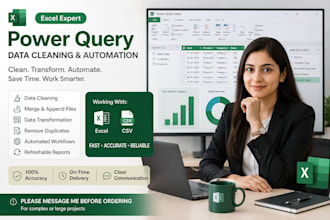 automate excel data cleaning and reports using power query