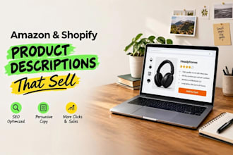 write amazon and shopify product descriptions
