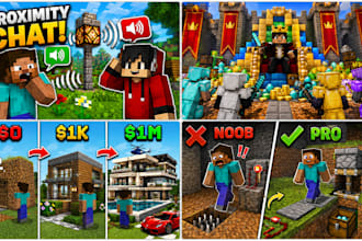 make a minecraft thumbnail