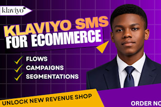 set up klaviyo SMS setup and optimization for e commerce sales