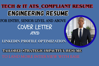 write a tech, engineering, ats, IT resume and linkedin opt