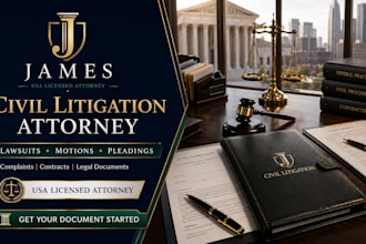 be your civil litigation lawyer for pleadings, contracts, lawsuits, and motions
