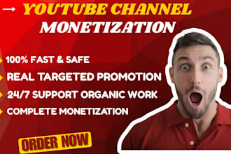 do youtube channel monetization and organic channel promotion