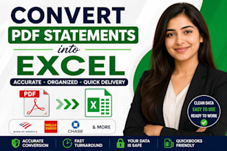convert PDF statements into excel