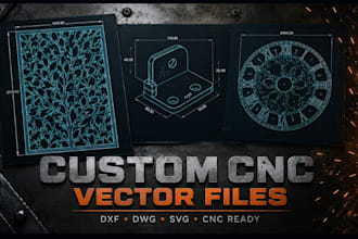 design dxf files for cnc laser and plasma cutting