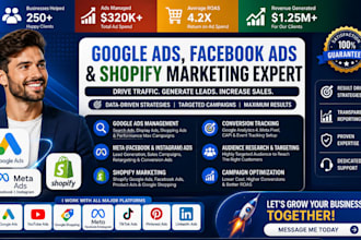google ads facebook ads and social media marketing  shopify meta ads campaigns