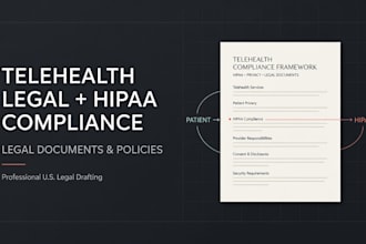 draft telehealth legal documents and hipaa compliance policies