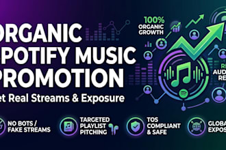 do spotify music promotion to get real organic streams and exposure
