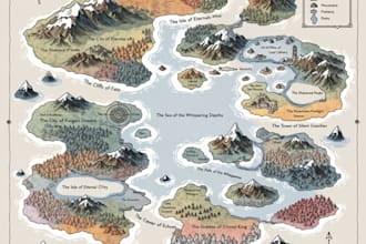 create fantasy game map, rpg, dnd,map design