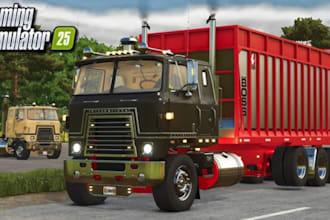 build combine harvesters vehicle, mods for farming simulator, game ready tractor