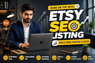 optimize etsy SEO to increase rankings, traffic, and sales