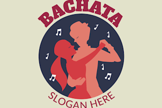 do outstanding dance studio tango logo design