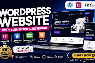 create dynamic wordpress website with elementor, jet engine, crocoblock