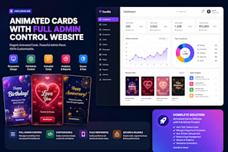 create animated cards with full admin control for you