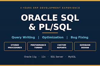 write and optimize oracle sql and plsql queries for your database