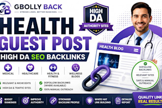 do health guest post, medical guest post with high da SEO backlinks