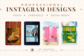 design aesthetic instagram posts and carousels in canva