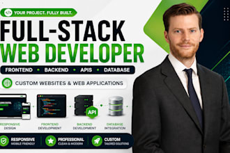 build a custom full stack website frontend backend