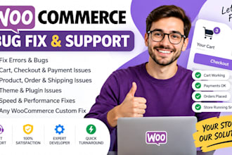 fix woocommerce bugs, errors, cart, checkout and payment issues