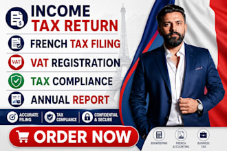 income tax return french tax filing vat registration tax compliance annual repot