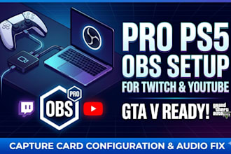 setup and optimize obs studio for ps5 twitch and youtube streaming