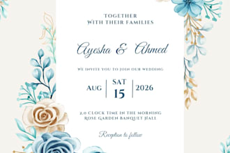 design elegant wedding and birthday invitation cards in canva