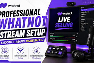 setup your whatnot obs stream for professional live selling