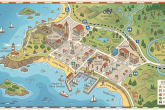 create engaging custom maps for adventures, tourism, education, and brands