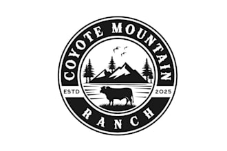 design modern vibrant cowboy ranch logo