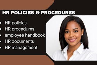 write HR policies procedures employee handbook workplace policies HR documents