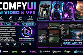 comfyui ai video comfyui vfx comfyui workflow sdxl flux comfyui automation lora