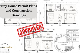 design tx, az, il, fl, ga tiny house permit plans and construction drawings