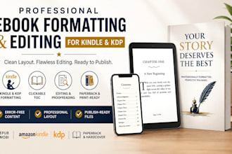 do book editing and formatting for kindle, amazon kdp formatting, book editor