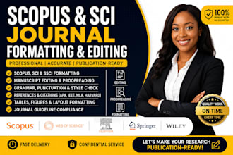 format, edit, and proofread your scopus, sci journal research manuscript