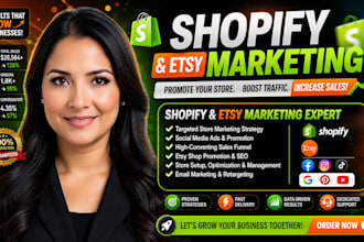 shopify store promotion to boost shopify sales, etsy promotion for etsy sales