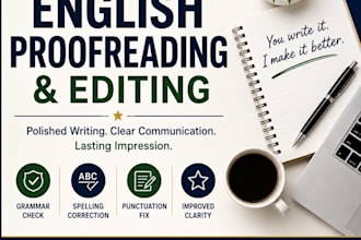 proofread and edit your english text