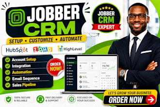 setup jobber CRM and automate workflows for cleaning and contractor businesses