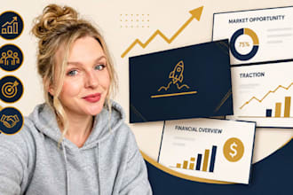 design a series a investor pitch deck for startup fundraising