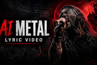 create an ai metal lyric music video with cinematic visuals