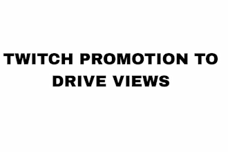 drive promotion twitch view channel